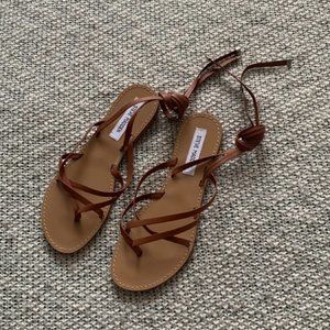 NWOT Steve Madden - Size Women's 8.5 - Brown Leather Keys Gladiator Sandal